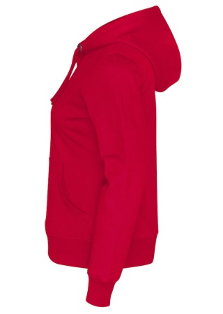 Dámská mikina Cottover s kapucí Červená Side