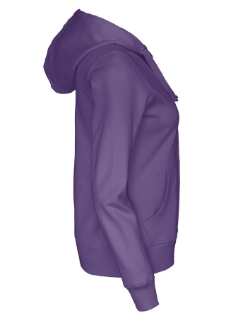 Dámská celopropínací mikina Cottover (GOTS) Purpurová, nachová Side Dámská celopropínací mikina Cottover (GOTS) Purpurová, nachová Side