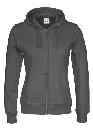 Dámská celopropínací mikina Cottover (GOTS) Tmavě šedá Charcoal Front Dámská celopropínací mikina Cottover (GOTS) Tmavě šedá Charcoal Front