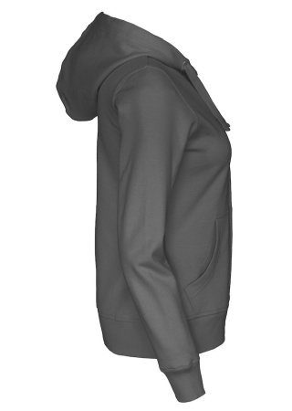 Dámská celopropínací mikina Cottover (GOTS) Tmavě šedá Charcoal Side Dámská celopropínací mikina Cottover (GOTS) Tmavě šedá Charcoal Side