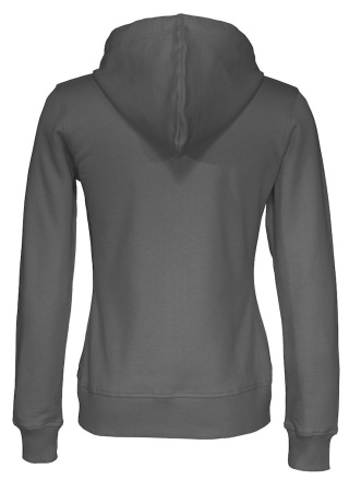Dámská celopropínací mikina Cottover (GOTS) Tmavě šedá Charcoal Back Dámská celopropínací mikina Cottover (GOTS) Tmavě šedá Charcoal Back