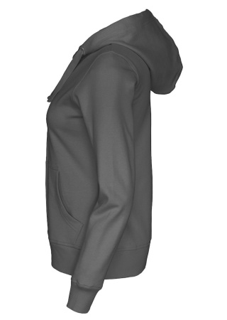 Dámská celopropínací mikina Cottover (GOTS) Tmavě šedá Charcoal Side Dámská celopropínací mikina Cottover (GOTS) Tmavě šedá Charcoal Side