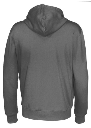 Celopropínací mikina Cottover (GOTS) Tmavě šedá Charcoal Back Celopropínací mikina Cottover (GOTS) Tmavě šedá Charcoal Back