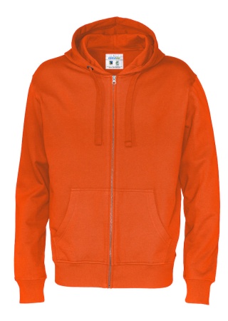 Celopropínací mikina Cottover (GOTS) Oranžová Front Celopropínací mikina Cottover (GOTS) Oranžová Front