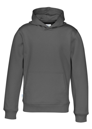 Dětská mikina s kapucí (GOTS) Tmavě šedá Charcoal Front Dětská mikina s kapucí (GOTS) Tmavě šedá Charcoal Front