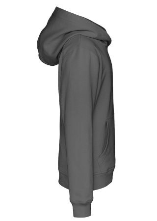 Dětská mikina s kapucí (GOTS) Tmavě šedá Charcoal Side Dětská mikina s kapucí (GOTS) Tmavě šedá Charcoal Side