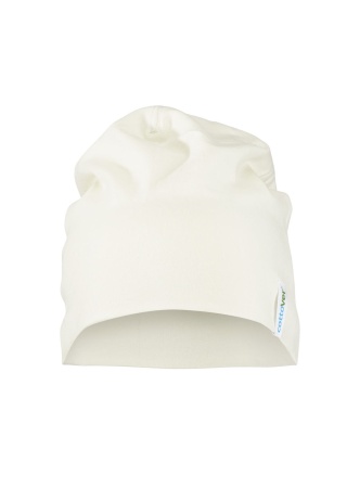 Čepice Cottover z ekologické bavlny Off white Front Čepice Cottover z ekologické bavlny Off white Front