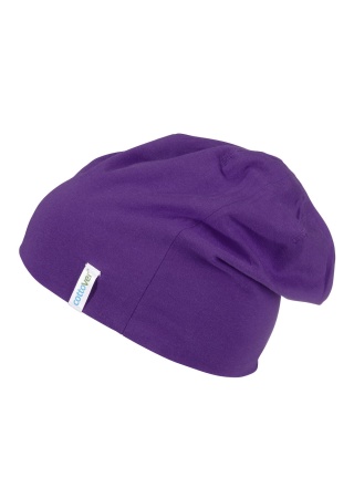 Čepice Cottover z ekologické bavlny Purpurová, nachová Side Čepice Cottover z ekologické bavlny Purpurová, nachová Side