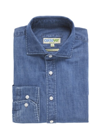 Pánská denimová košile Slim Fit Cottover Pánská denimová košile Slim Fit Cottover