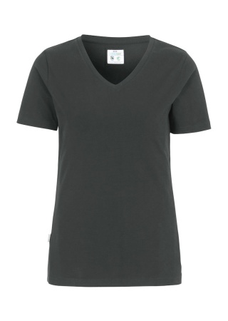 Dámské tričko Cottover STRETCH V-NECK Tmavě šedá Charcoal Front Dámské tričko Cottover STRETCH V-NECK Tmavě šedá Charcoal Front