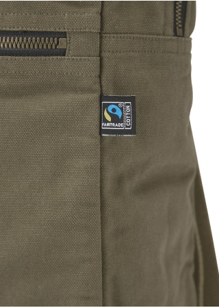 Plátěný batoh Canvas Daypack Tmavá olivová Side Plátěný batoh Canvas Daypack Tmavá olivová Side