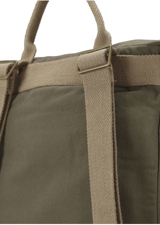 Plátěný batoh Canvas Daypack Tmavá olivová Back Plátěný batoh Canvas Daypack Tmavá olivová Back
