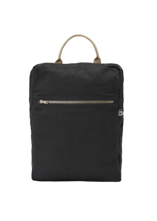 Plátěný batoh Canvas Daypack Černá Front Plátěný batoh Canvas Daypack Černá Front