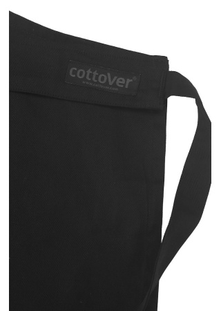 Zástěra Cottover Černá Side Zástěra Cottover Černá Side