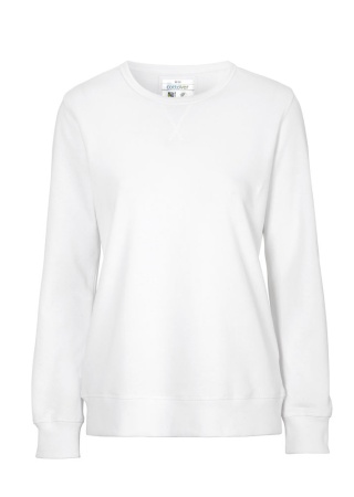 Dámská mikina CREW NECK Cottover Bílá Front Dámská mikina CREW NECK Cottover Bílá Front