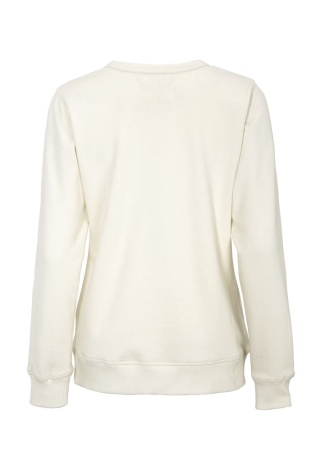 Dámská mikina CREW NECK Cottover Off white Back Dámská mikina CREW NECK Cottover Off white Back