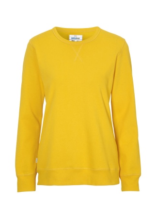 Dámská mikina CREW NECK Cottover Žlutá Front Dámská mikina CREW NECK Cottover Žlutá Front