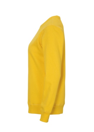 Dámská mikina CREW NECK Cottover Žlutá Side Dámská mikina CREW NECK Cottover Žlutá Side