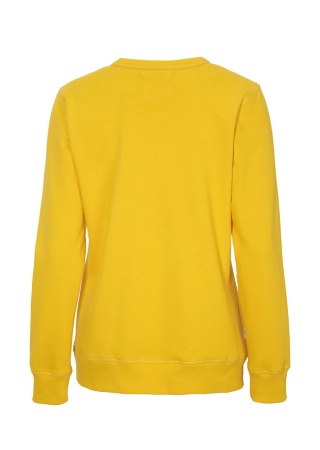 Dámská mikina CREW NECK Cottover Žlutá Back Dámská mikina CREW NECK Cottover Žlutá Back