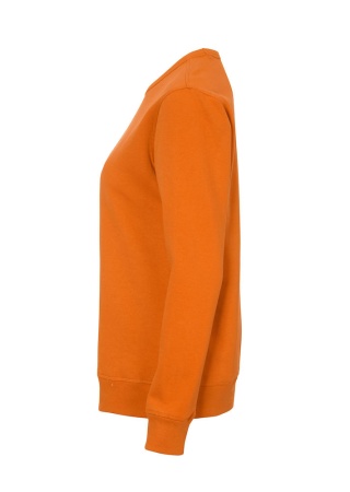 Dámská mikina CREW NECK Cottover Oranžová Side Dámská mikina CREW NECK Cottover Oranžová Side
