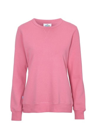Dámská mikina CREW NECK Cottover Růžová Front Dámská mikina CREW NECK Cottover Růžová Front