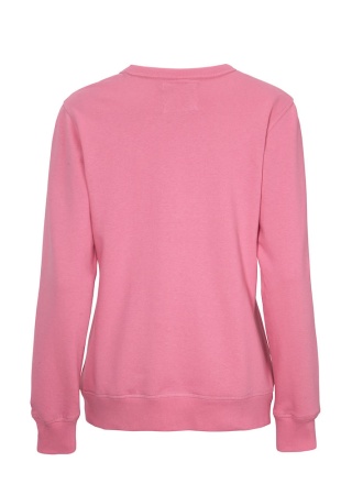 Dámská mikina CREW NECK Cottover Růžová Back Dámská mikina CREW NECK Cottover Růžová Back