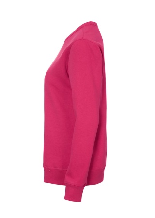 Dámská mikina CREW NECK Cottover Cerise, třešňová Side Dámská mikina CREW NECK Cottover Cerise, třešňová Side