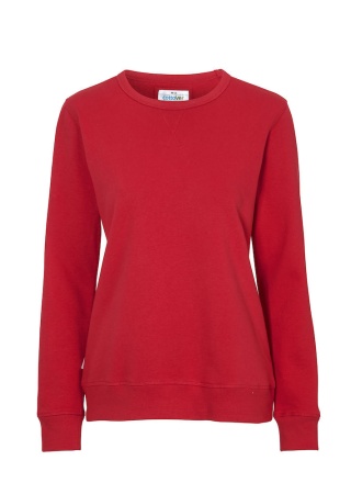 Dámská mikina CREW NECK Cottover Červená Front Dámská mikina CREW NECK Cottover Červená Front