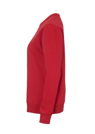 Dámská mikina CREW NECK Cottover Červená Side Dámská mikina CREW NECK Cottover Červená Side