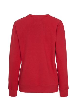 Dámská mikina CREW NECK Cottover Červená Back Dámská mikina CREW NECK Cottover Červená Back