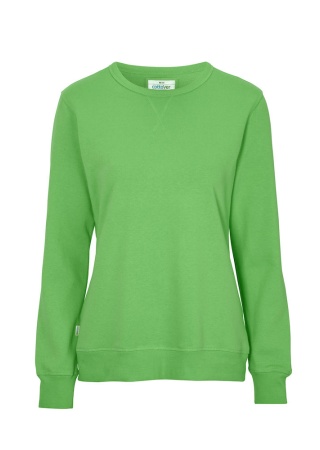Dámská mikina CREW NECK Cottover Zelená Front Dámská mikina CREW NECK Cottover Zelená Front