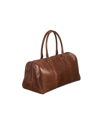Kožená cestovní taška LEATHER LINE TRAVELBAG COGNAC Side Kožená cestovní taška LEATHER LINE TRAVELBAG COGNAC Side