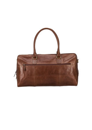 Kožená cestovní taška LEATHER LINE TRAVELBAG COGNAC Back Kožená cestovní taška LEATHER LINE TRAVELBAG COGNAC Back