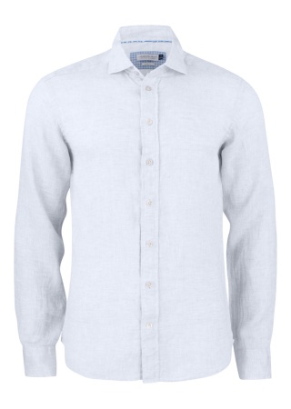 Lněná košile INDIGO BOW 33 SLIM FIT Bílá Front Lněná košile INDIGO BOW 33 SLIM FIT Bílá Front