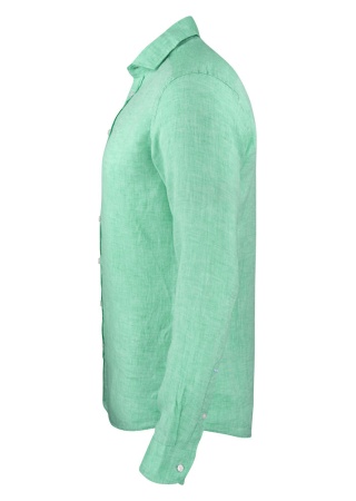 Lněná košile INDIGO BOW 33 SLIM FIT GREEN Side Lněná košile INDIGO BOW 33 SLIM FIT GREEN Side