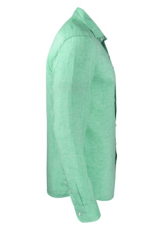 Lněná košile INDIGO BOW 33 SLIM FIT GREEN Side Lněná košile INDIGO BOW 33 SLIM FIT GREEN Side