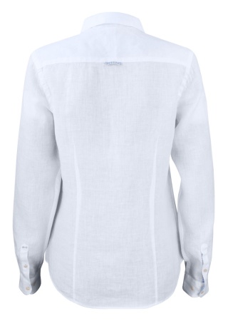 Dámská lněná košile INDIGO BOW 33 Bílá Back Dámská lněná košile INDIGO BOW 33 Bílá Back