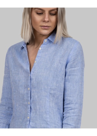 Dámská lněná košile INDIGO BOW 33 Dámská lněná košile INDIGO BOW 33
