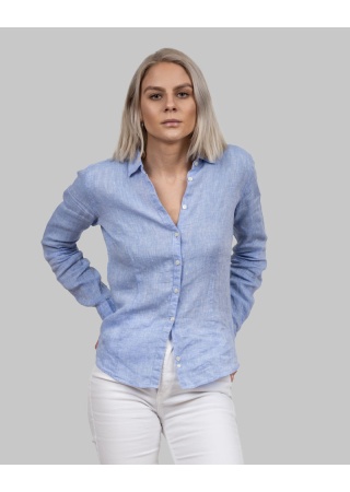 Dámská lněná košile INDIGO BOW 33 Dámská lněná košile INDIGO BOW 33