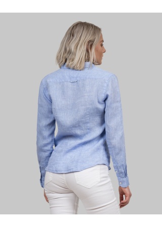 Dámská lněná košile INDIGO BOW 33 Dámská lněná košile INDIGO BOW 33