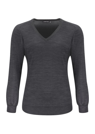 Dámský svetr MERINO Tmavá antracitová melanž Front Dámský svetr MERINO Tmavá antracitová melanž Front
