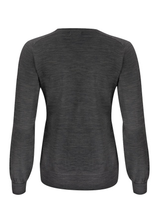 Dámský svetr MERINO Tmavá antracitová melanž Back Dámský svetr MERINO Tmavá antracitová melanž Back