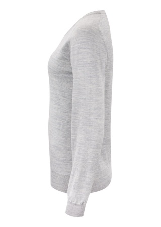 Dámský svetr MERINO LIGHT GREY MELANGE Side Dámský svetr MERINO LIGHT GREY MELANGE Side