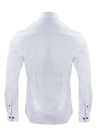 Košile INDIGO BOW 131 SLIM FIT BÍLÁ/MODRÝ TISK Back Košile INDIGO BOW 131 SLIM FIT BÍLÁ/MODRÝ TISK Back