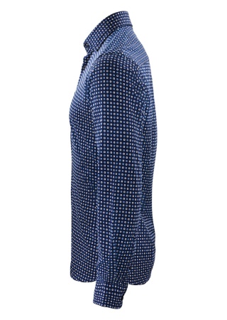 Košile INDIGO BOW 131 SLIM FIT MODRÁ / TISK Side Košile INDIGO BOW 131 SLIM FIT MODRÁ / TISK Side