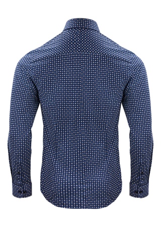 Košile INDIGO BOW 131 SLIM FIT MODRÁ / TISK Back Košile INDIGO BOW 131 SLIM FIT MODRÁ / TISK Back