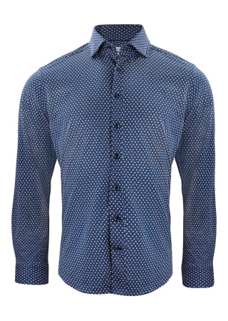 Košile INDIGO BOW 131 SLIM FIT NAVY / TISK Front Košile INDIGO BOW 131 SLIM FIT NAVY / TISK Front