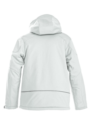 Zateplená softshellová bunda SKELETON Bílá Back Zateplená softshellová bunda SKELETON Bílá Back