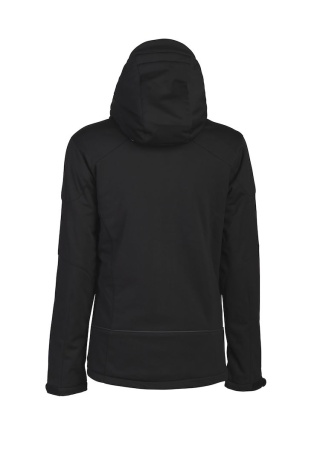Zateplená dámská softshellová bunda SKELETON Černá Back Zateplená dámská softshellová bunda SKELETON Černá Back