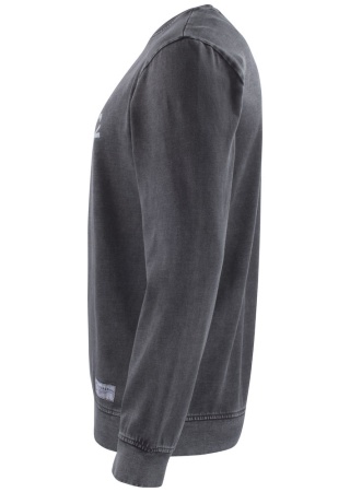 Mikina THORP CREW DENIM BLACK Side Mikina THORP CREW DENIM BLACK Side